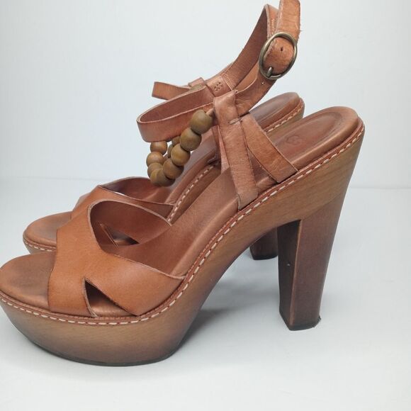 Ugg Naima platform sandals Cinnamon Bark Size 8.5 - Picture 7 of 10